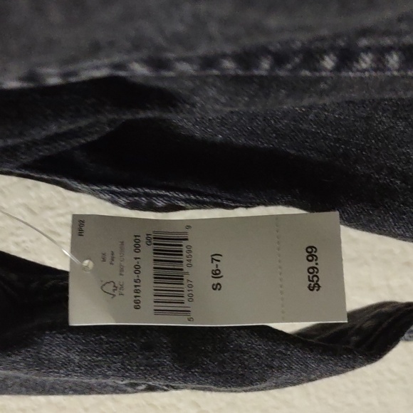 Gap Kids Black Denim Jacket Size Small - Picture 5 of 5